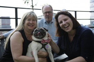 Fishstick Susie, Amy and writer Jeff at PetGuide Interview